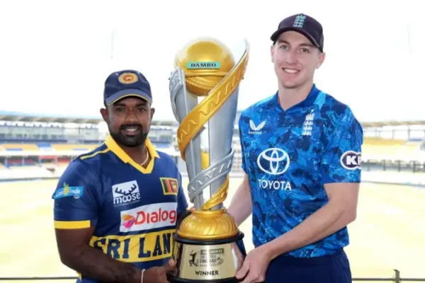 श्रीलंका ने इंग्लैंड के खिलाफ पहले गेंदबाजी करने का विकल्प चुना।